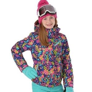 Spyder Lola Girl's ski jacket, size 12 with hood